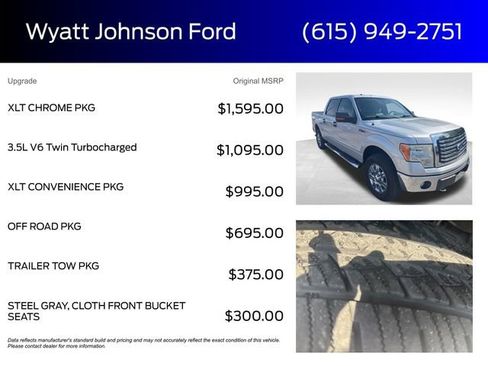 Used 2012 Ford F150 XLT w/ XLT Chrome Pkg image 5