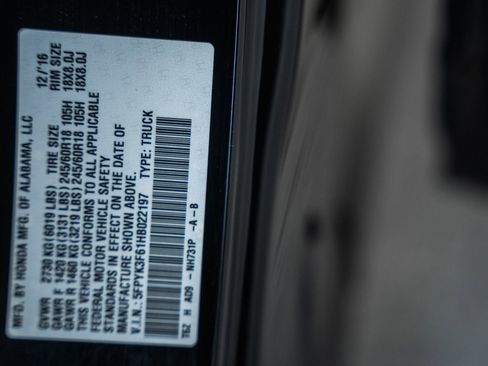 Used 2017 Honda Ridgeline RTL-T image 40