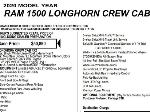 Used 2020 RAM 1500 Limited RWD image 17