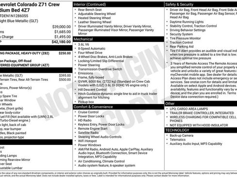 Certified 2022 Chevrolet Colorado Z71 AWD/4WD image 15