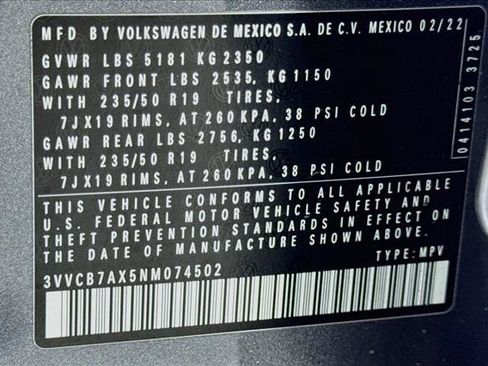 Used 2022 Volkswagen Tiguan SE R-Line FWD image 16
