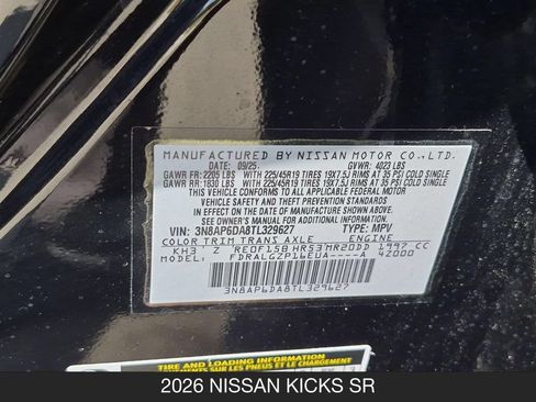 Certified 2026 Nissan Kicks SR FWD image 25