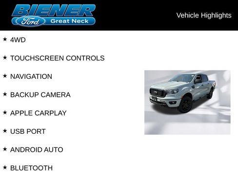 Used 2022 Ford Ranger XLT w/ Equipment Group 301A Mid AWD/4WD image 9