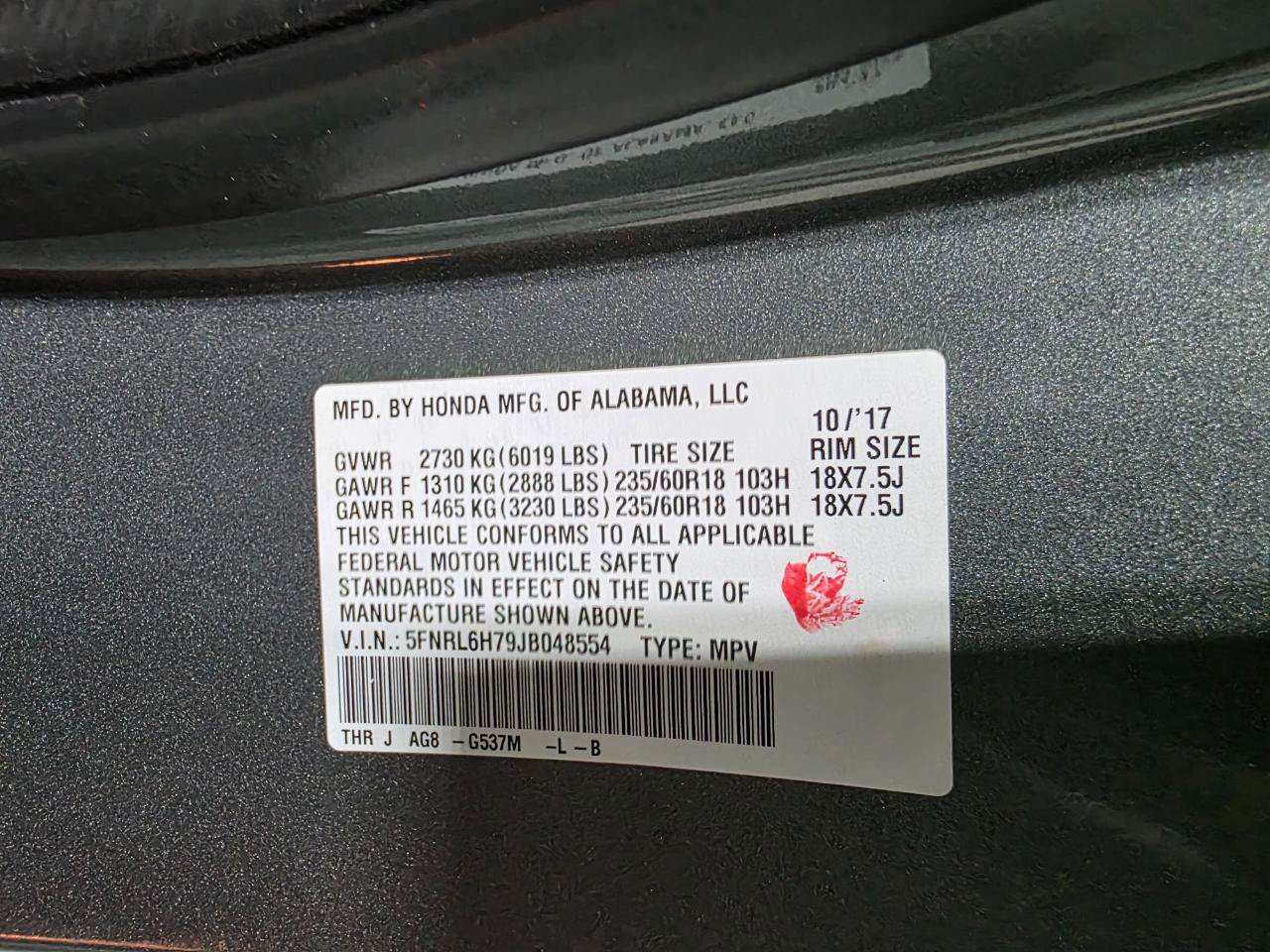 Used 2018 Honda Odyssey EX-L image 43