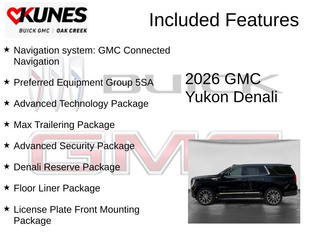 New 2026 GMC Yukon Denali w/ Denali Reserve Package AWD/4WD image 2