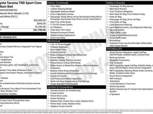 Used 2024 Toyota Tacoma TRD Sport RWD image 35