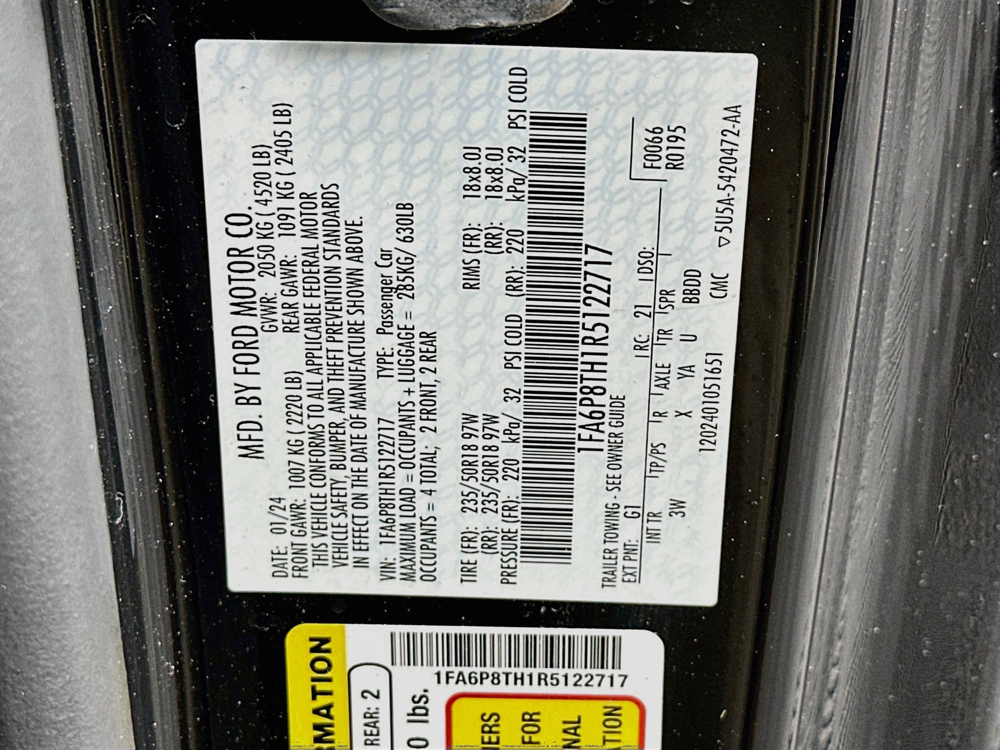 Used 2024 Ford Mustang Premium RWD image 12