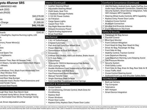 Used 2025 Toyota 4Runner SR5 AWD/4WD image 7