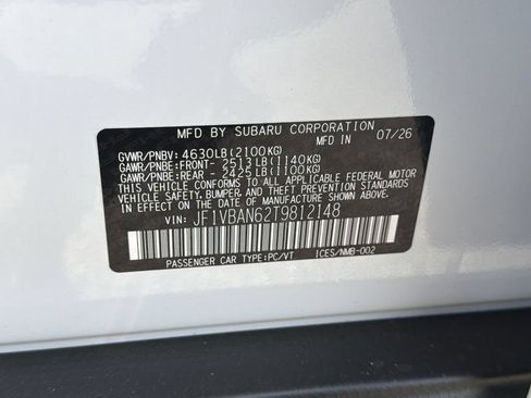New 2026 Subaru WRX Limited AWD/4WD image 30