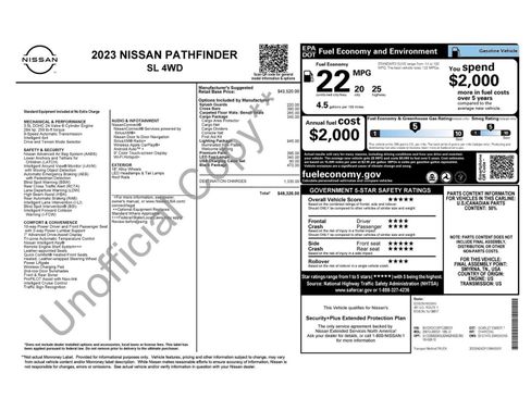 Used 2023 Nissan Pathfinder SL w/ Lighting Package (N92) AWD/4WD image 11