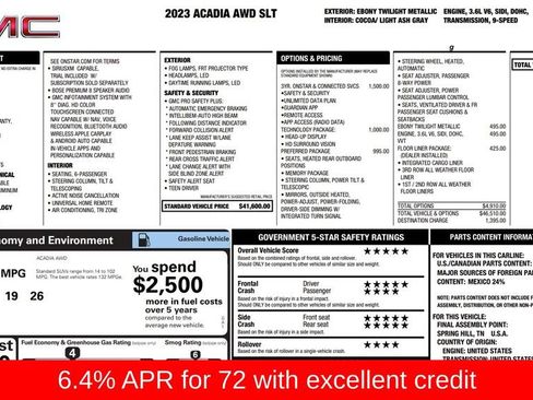Certified 2023 GMC Acadia SLT w/ Technology Package image 3