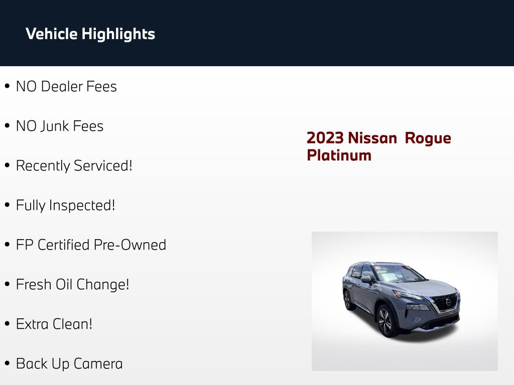 Used 2023 Nissan Rogue Platinum w/ Platinum Premium Package FWD image 71