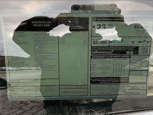 New 2026 Genesis GV70 2.5T Select image 13
