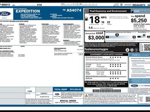 Used 2024 Ford Expedition Limited AWD/4WD image 33