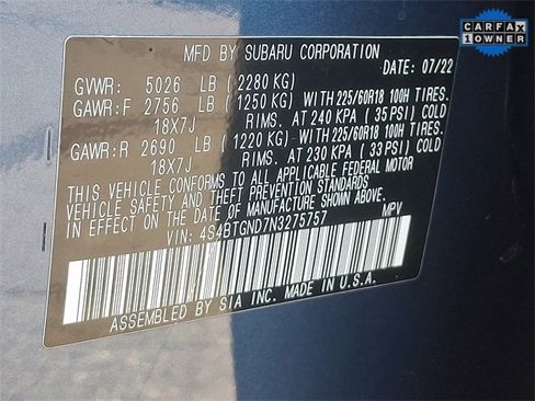 Used 2022 Subaru Outback Limited XT image 27