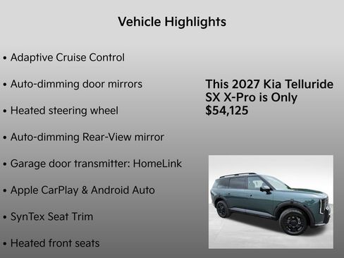 New 2027 Kia Telluride SX X-Pro AWD/4WD image 35