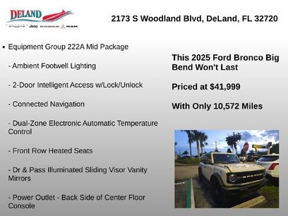 Used 2025 Ford Bronco Big Bend