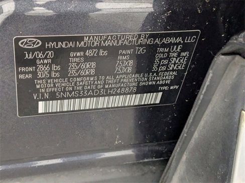 Used 2020 Hyundai Santa Fe SEL w/ Convenience Package image 35