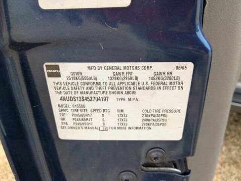 Used 2005 Isuzu Ascender 2WD 5-Passenger image 35