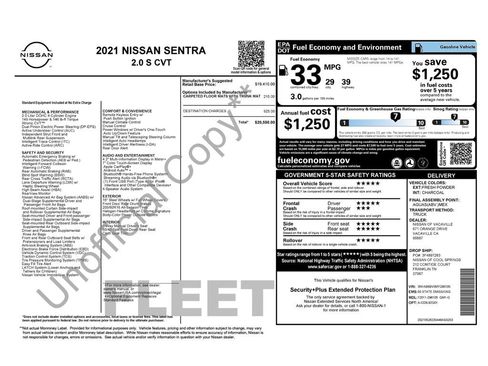 Used 2021 Nissan Sentra S FWD image 44