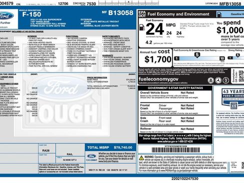 Used 2021 Ford F150 Limited image 2