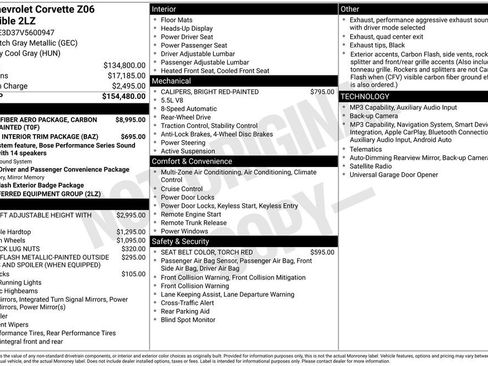 New 2027 Chevrolet Corvette Z06 RWD image 2