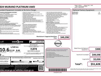 Used 2024 Nissan Murano Platinum