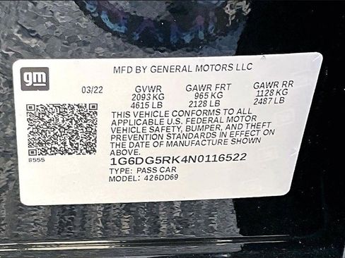 Certified 2022 Cadillac CT4 Sport w/ LPO, ONYX Package image 19