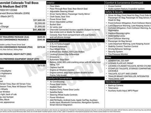 Used 2024 Chevrolet Colorado Trail Boss w/ Advanced Trailering Package AWD/4WD image 6