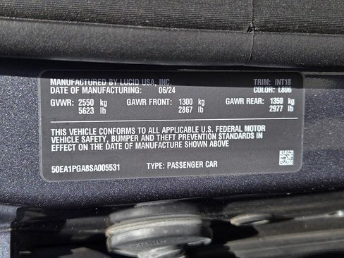 Used 2025 Lucid Air Pure RWD image 24