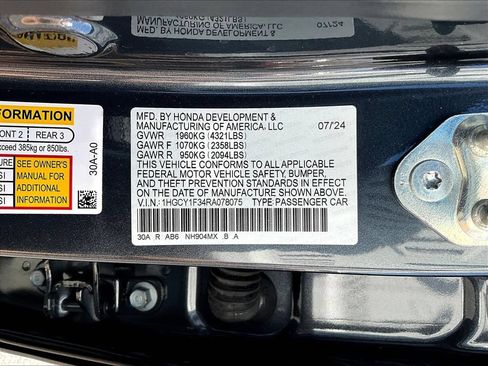 Used 2024 Honda Accord EX image 17