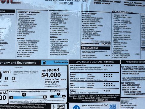 New 2026 GMC Canyon Elevation w/ Convenience Package image 35