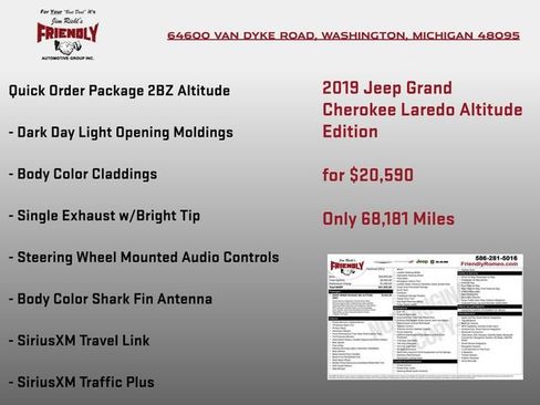 Used 2019 Jeep Grand Cherokee Altitude AWD/4WD image 5