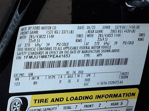 Certified 2023 Ford Expedition Platinum image 29