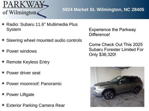 Used 2025 Subaru Forester Limited w/ Popular Package #1 AWD/4WD image 6
