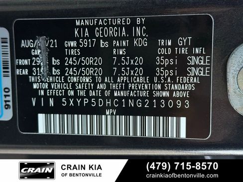 Certified 2022 Kia Telluride SX w/ Nightfall Edition Package image 37