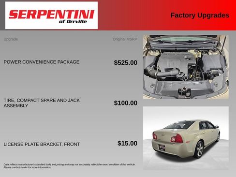 Used 2011 Chevrolet Malibu LT w/ Power Convenience Package FWD image 6