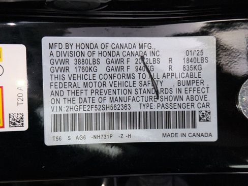 Used 2025 Honda Civic Sport image 30