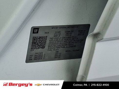 Certified 2020 Chevrolet Colorado W/T w/ WT Convenience Package image 27