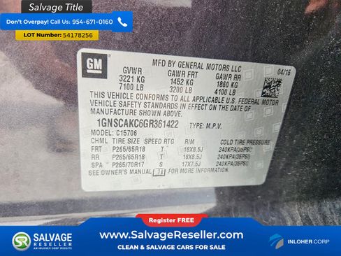 Used 2016 Chevrolet Tahoe LS RWD image 16