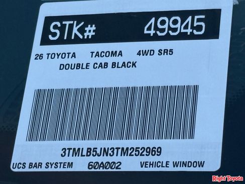 New 2026 Toyota Tacoma SR5 AWD/4WD image 28