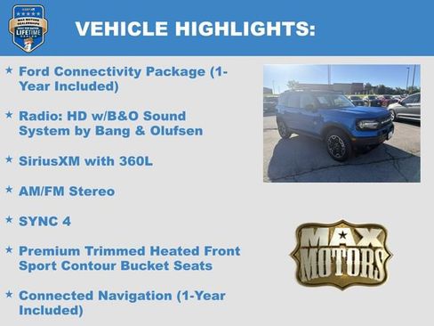 New 2026 Ford Bronco Sport Outer Banks w/ Outer Banks Tech Package+ AWD/4WD image 12