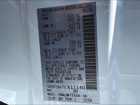 New 2026 Nissan Rogue SV image 8