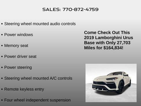 Used 2019 Lamborghini Urus image 20