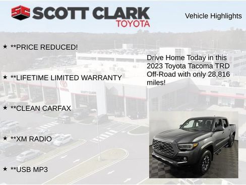 Used 2023 Toyota Tacoma TRD Off-Road w/ Black Out Package (TMS) AWD/4WD image 13