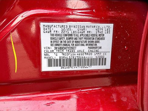 New 2026 Nissan Sentra SV w/ Floor Mat Package FWD image 13