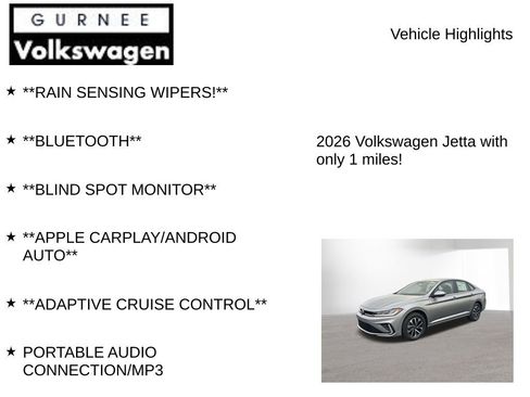 New 2026 Volkswagen Jetta S image 8