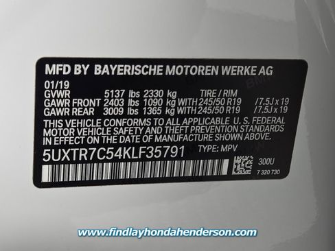 Used 2019 BMW X3 sDrive30i w/ M Sport Package 2 image 14