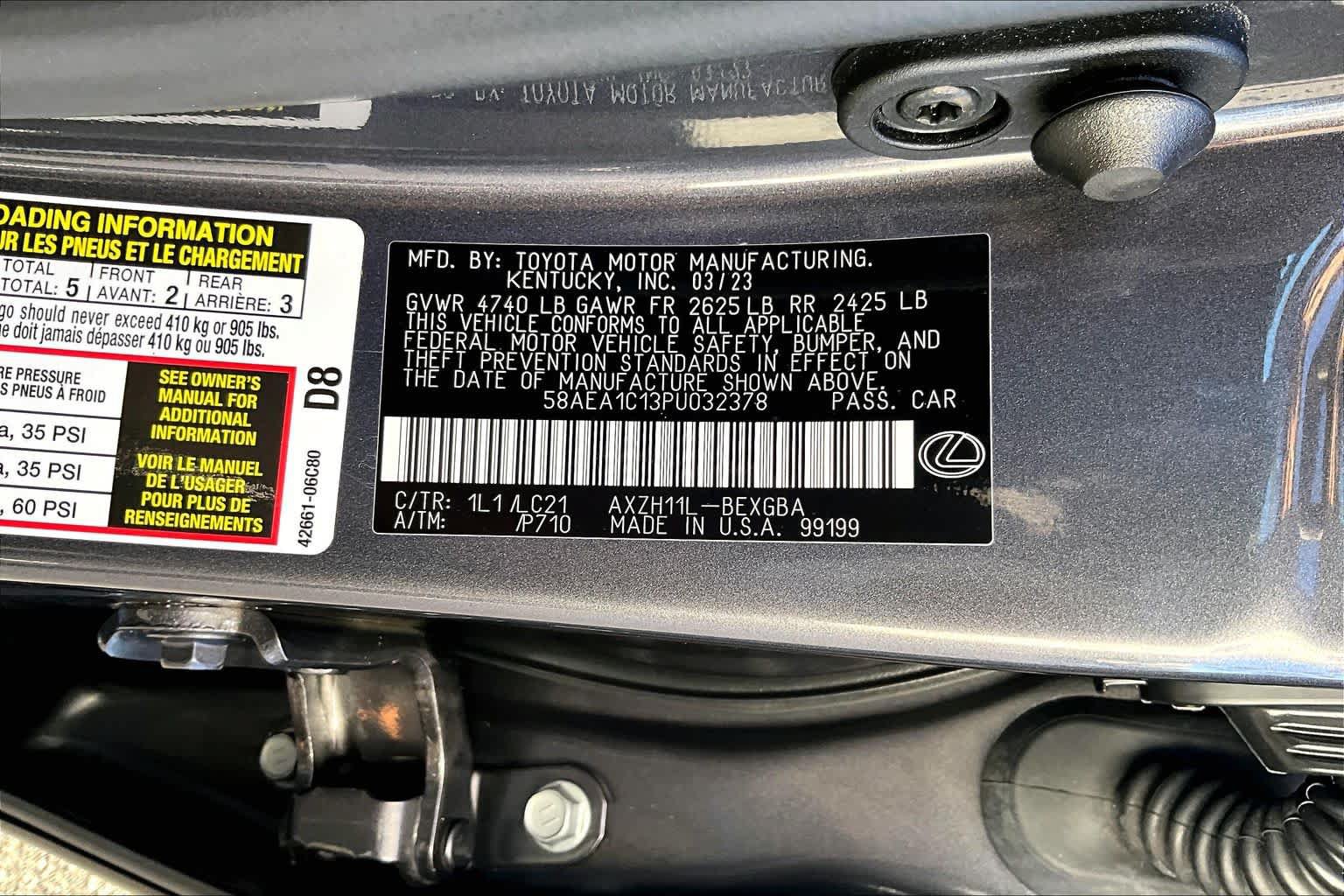Used 2023 Lexus ES 300h w/ Accessory Package (Z1) FWD image 35