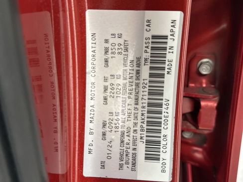 Certified 2024 MAZDA MAZDA3 s FWD image 31
